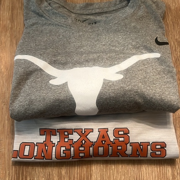 TWO NIKE DRI-FIT TEXAS LONGHORN UNIVERSITY SCHOOL SPIRIT TEE SHIRTS SIZE XL EUC! - Picture 9 of 9
